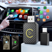 Obrázok z Adaptér CarPlay Android Auto bezdrôtový 2v1 - USB/USBC Plug & Play