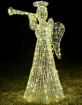 Obrázok z Vonkajší XXL LED anjel s trúbkou 140 cm s flash efektom