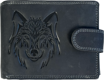 Obrázok z Kožená peněženka s motivem vlka – stylový a odolný doplněk z pravé kůže