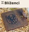 Obrázok z Kožená peňaženka so znamením zverokruhu - Blíženci (21. mája – 20. júna)