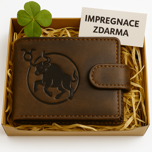 Obrázok z Kožená peňaženka so znamením zverokruhu - Býk (20. apríla – 20. mája)