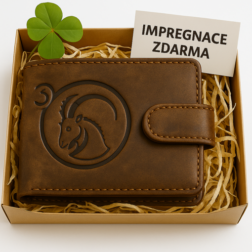 Obrázok z Kožená peňaženka so znamením zverokruhu - Kozorožec (22. decembra – 19. januára)