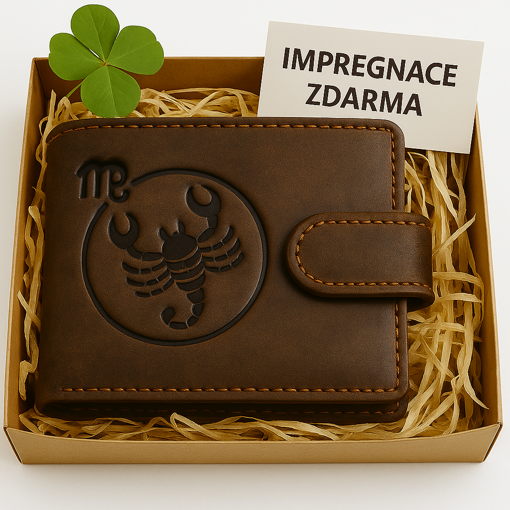 Obrázok z Kožená peňaženka so znamením zverokruhu - Škorpión (23. októbra – 21. novembra)