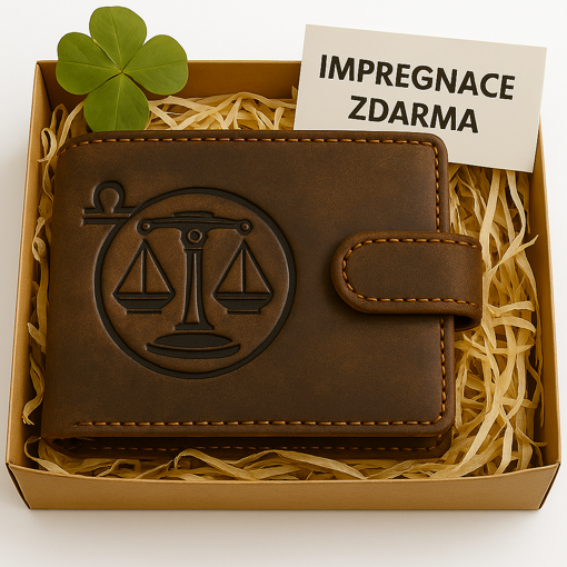 Obrázok z Kožená peňaženka so znamením zverokruhu - Váhy (23. septembra – 22. októbra)