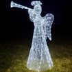 Obrázok z Vonkajší XXL LED anjel s trúbkou 140 cm s flash efektom