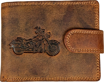 Obrázok z Kožená peňaženka s motívom motorky – Pravá koža pre pravých motorkárov