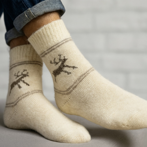 Obrázok z 3 páry pánskych ponožiek z kvalitnej vlny - Emi Ross Cashmere Edition