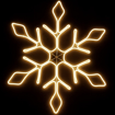 Obrázok z PROFI vianočné LED neónové osvetlenie vonkajšie - vločka 65 cm s prepojovacím systémom