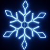 Obrázok z PROFI vianočné LED neónové osvetlenie vonkajšie - vločka 65 cm s prepojovacím systémom