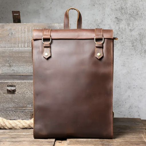 Obrázok z Kožený batoh na notebook z pravej kože | Štýlový batoh do práce aj na cesty