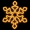 Obrázok z Vianočné LED neónové osvetlenie vonkajšie - vločka 43 cm