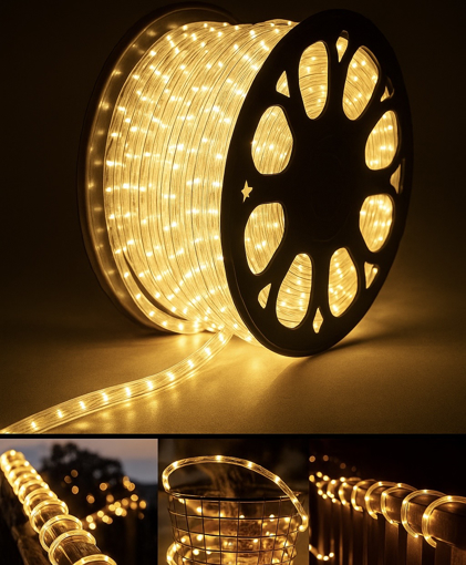 Obrázok z Svetelný LED kábel, trubice vonkajšia 100m