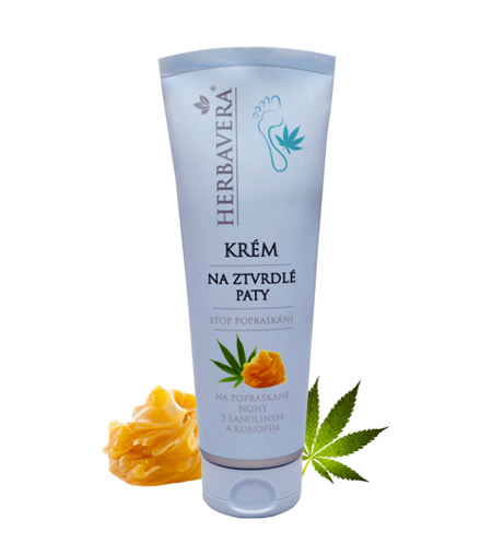 Obrázok z Herbavera Krém na stvrdnuté päty s lanolínom a kanabisom