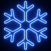 Obrázok z PROFI vianočné LED neónové osvetlenie vonkajšie - vločka 65 cm s prepojovacím systémom