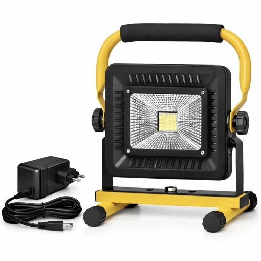 Obrázok z Aku LED halogen, reflektor 50W + nabíječka + SOS maják