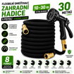 Obrázok z Flexibilná zmršťovacia záhradná hadica 30 m s pištoľou, 8 režimov, 8 barov