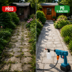 Obrázok z AKU tlaková čistiaca pištoľ + 2 batérie 21V + nabíjačka + kufor a príslušenstvo