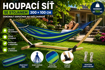 Obrázok z Hojdacia sieť s dreveným stojanom 300 × 100 cm | Nosnosť 150 kg | Pohodlný relax na záhradu a terasu