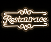Obrázok z LED neon RESTAURACE 50 cm – světelný nápis a reklama pro restaurace