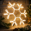 Obrázok z Vianočné LED neónové osvetlenie vonkajšie - vločka 40 cm