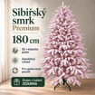 Obrázok z Umelý zasnežený vianočný stromček Sibírska jedľa PREMIUM 180 cm – kombinácia 3D a klasického ihličia, stojan v balení