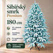 Obrázok z Umelý zasnežený vianočný stromček Sibírska jedľa PREMIUM 180 cm – kombinácia 3D a klasického ihličia, stojan v balení