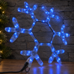 Obrázok z Vianočné LED osvetlenie vločka 50 cm - dekorácia na okno, dvere, výklad