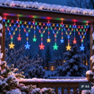 Obrázok z LED svetelná sieť s hviezdami 196 LED, 4 × 0,7 m – stále svietenie a časovač