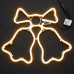 LED neonový zvoneček Profi Fix 25 cm – teplá bílá