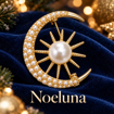 Obrázok z Vianočná brošňa Noeluna – mesiac a slnko